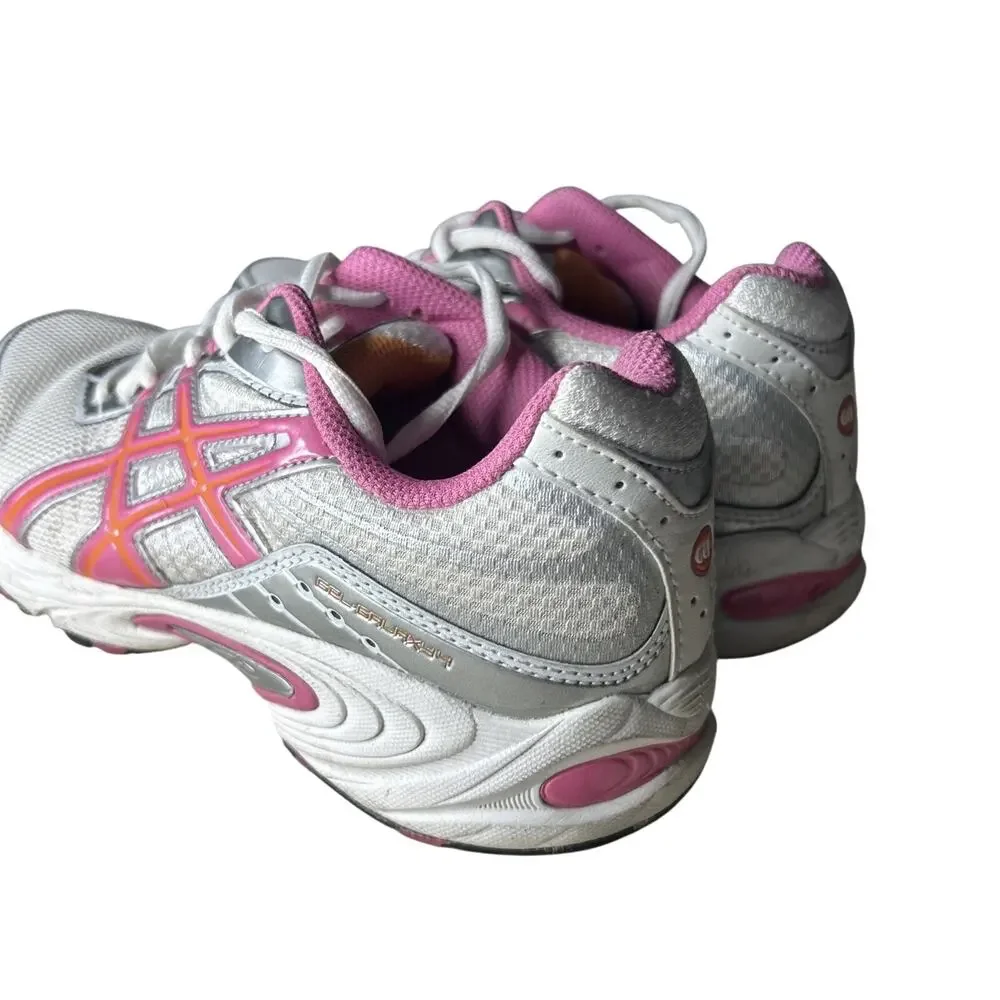 Women Asics Gel Galaxy 4 Size 8 Running Shoes Athletic White Pink